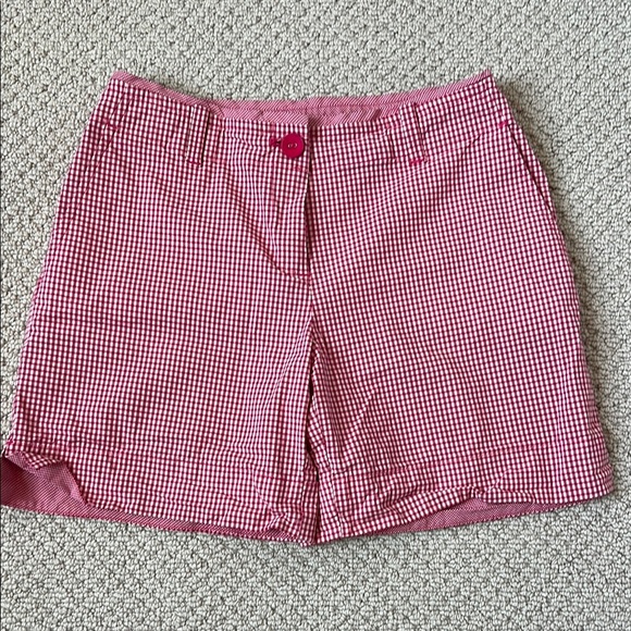 Talbots Red Bermuda Shorts Classic Summer Style - Picture 1 of 5